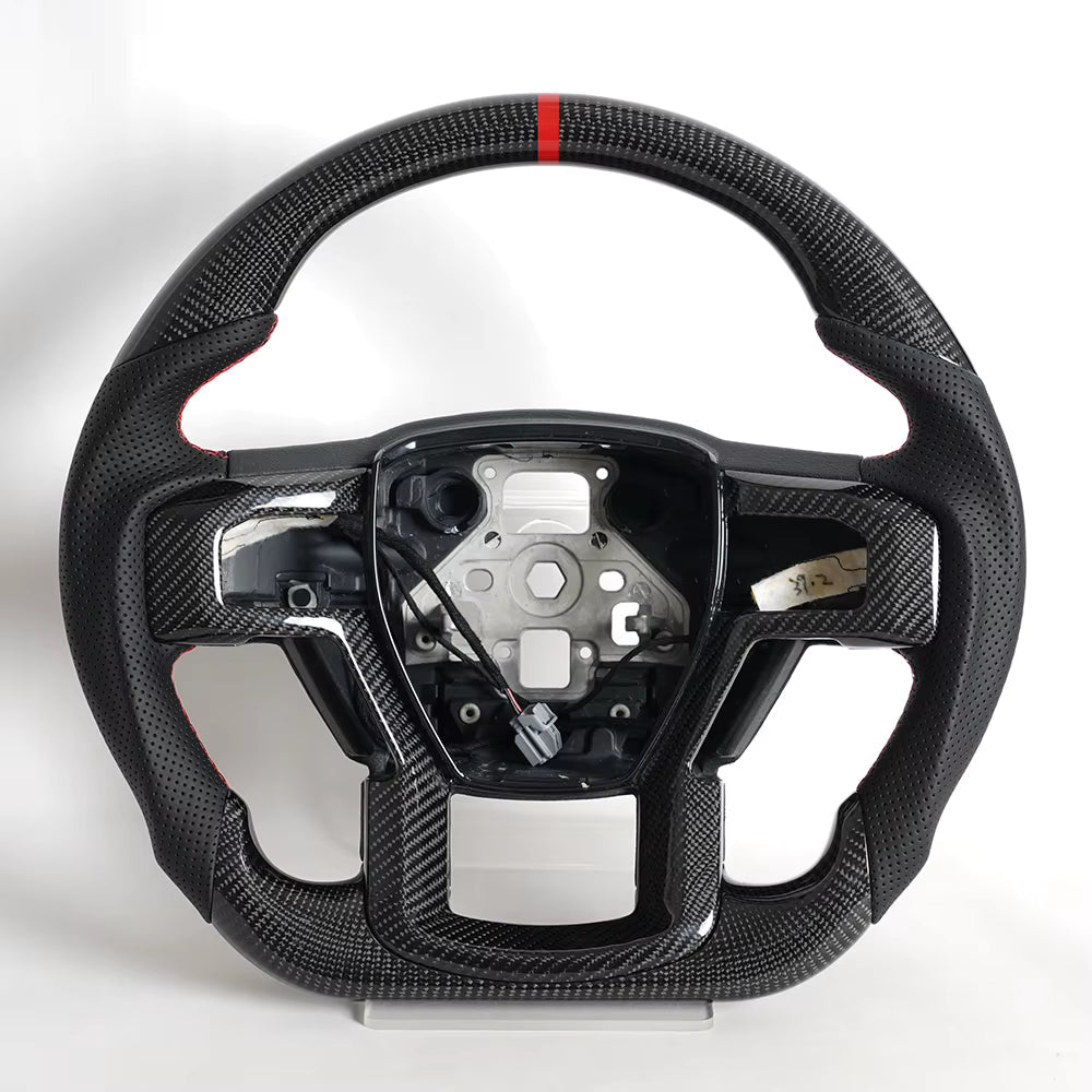 Real Carbon Fiber Heated Steering Wheel for Ford F-150 XL, XLT & SSV 2015-2020