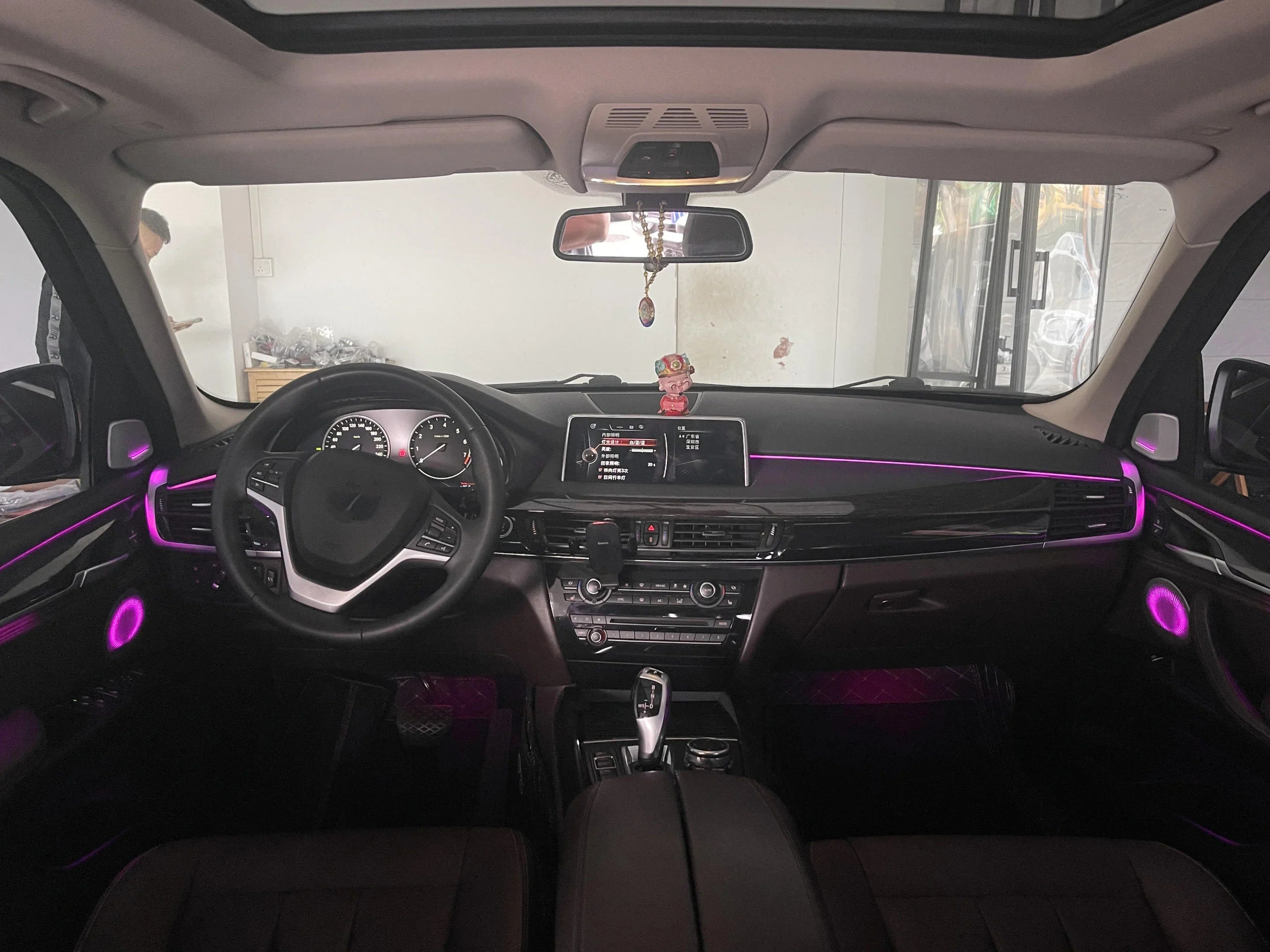 BMW X5 F15 Interior 64-Color RGB LED Ambient Light Kit with Speaker Cover 2014 - 2018