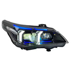 Dual-Color Snake Eyes Headlights for BMW E60 5 Series 2003-2010