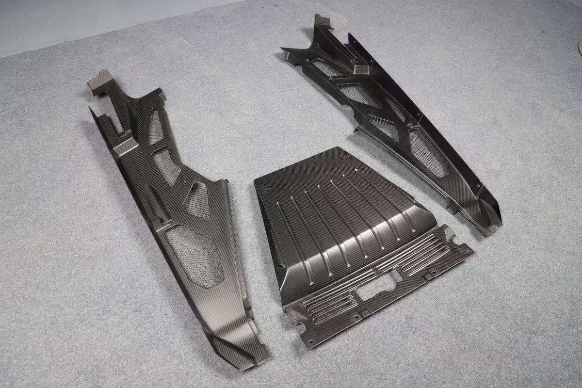 Carbon Fiber Engine Bay Cover Interior Trim - Lamborghini Huracan EVO