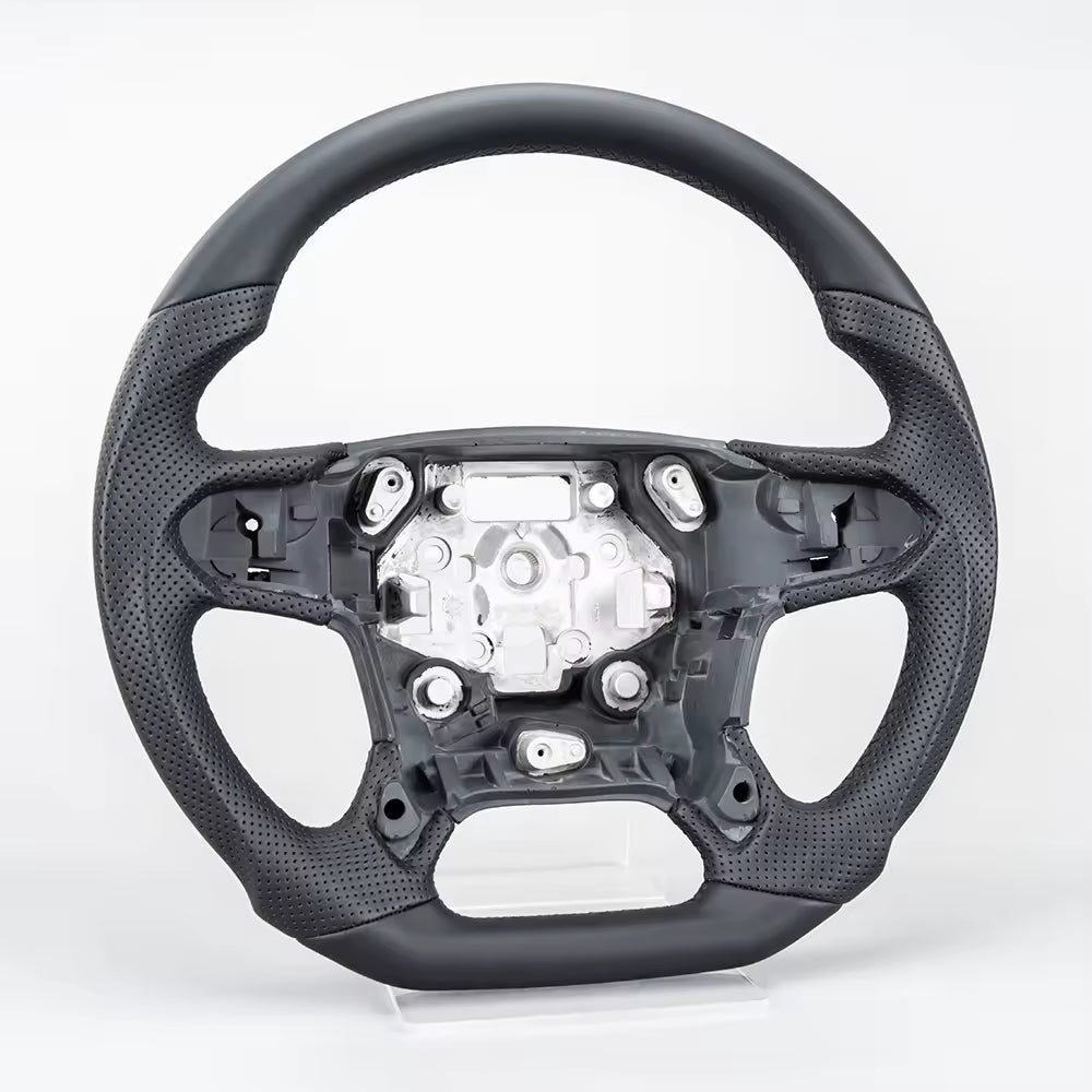 Full Leather, Hydro-Dip or Real Carbon Fiber Steering Wheel for Chevy Silverado 1500, Tahoe & Suburban 2014–2018
