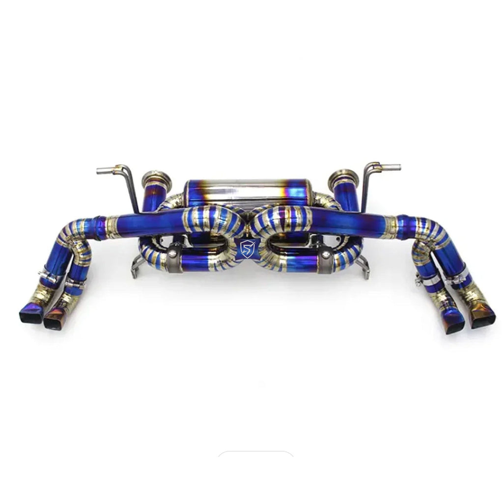 Titanium True F1 Valved Exhaust System for Audi R8 2008–15 Type 42 - Bull Boost Performance