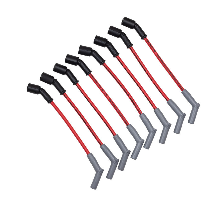 Hinson Motorsports GM Gen V LT 10.5" Lead 45 Degree Plug Boot Red 500ohm