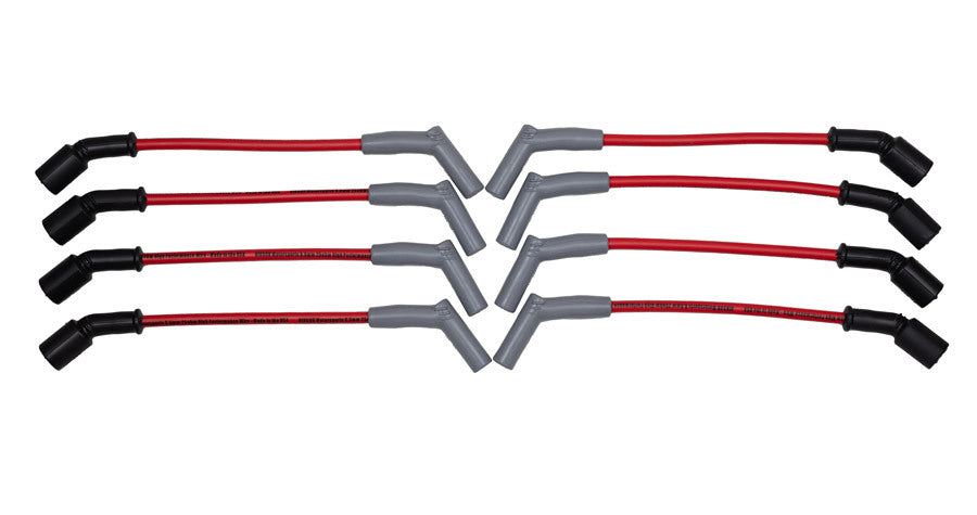 Hinson Motorsports GM Gen V LT 10.5" Lead 45 Degree Plug Boot Red 500ohm