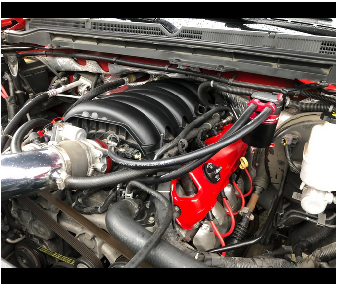 Hinson Motorsports GM Gen V LT 10.5" Lead Straight Plug Boot Red 500ohm