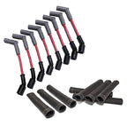 LSx Performance Spark Plug Wire & Heat Boot Combo (Red 45 Wires & Black Boots)