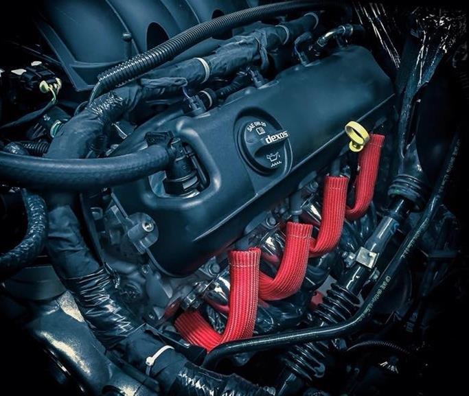 Hinson Motorsports LSx Performance Spark Plug Wire & Heat Boot Combo (Red 45 Wires & Red Boots)