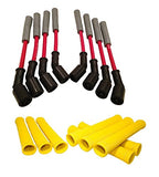 LSx Performance Spark Plug Wire & Heat Boot Combo (Red Wires & Yellow Boots)