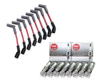 Red 45* Boot LSx Performance Car Spark Plug Wires & NGK TR55 Spark Plugs