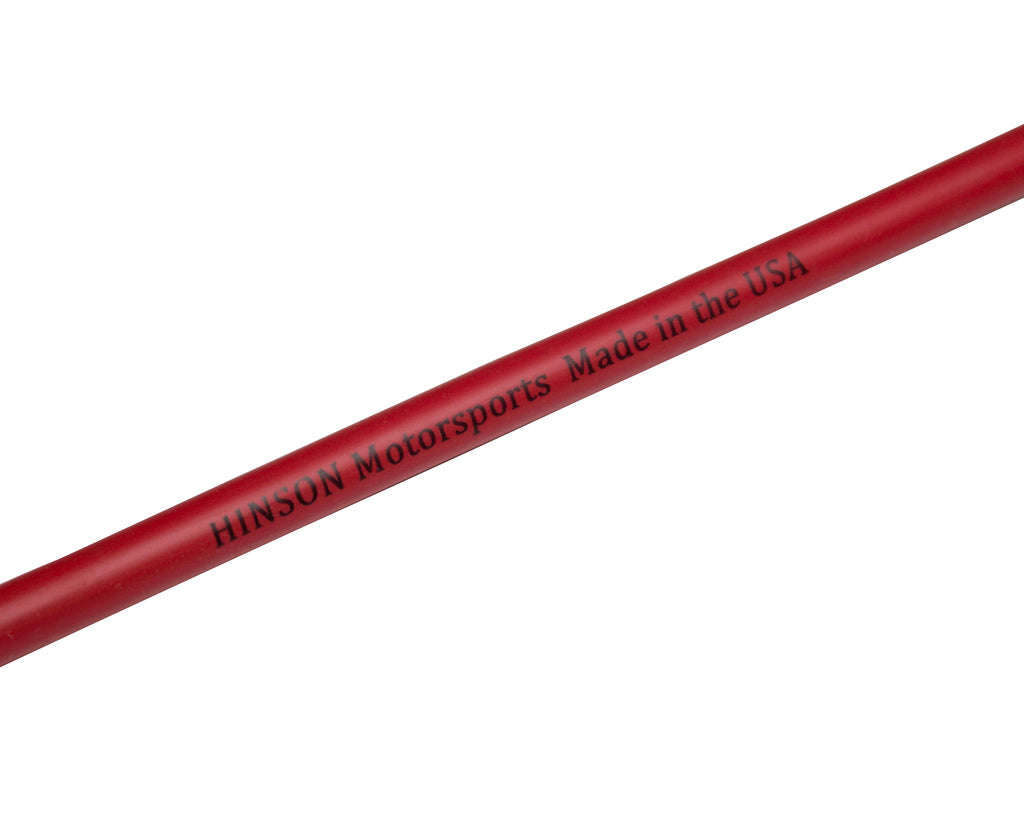 Hinson Motorsports Universal Red LS and LT Spark Plug Wire Set with 45 degree and straight boots