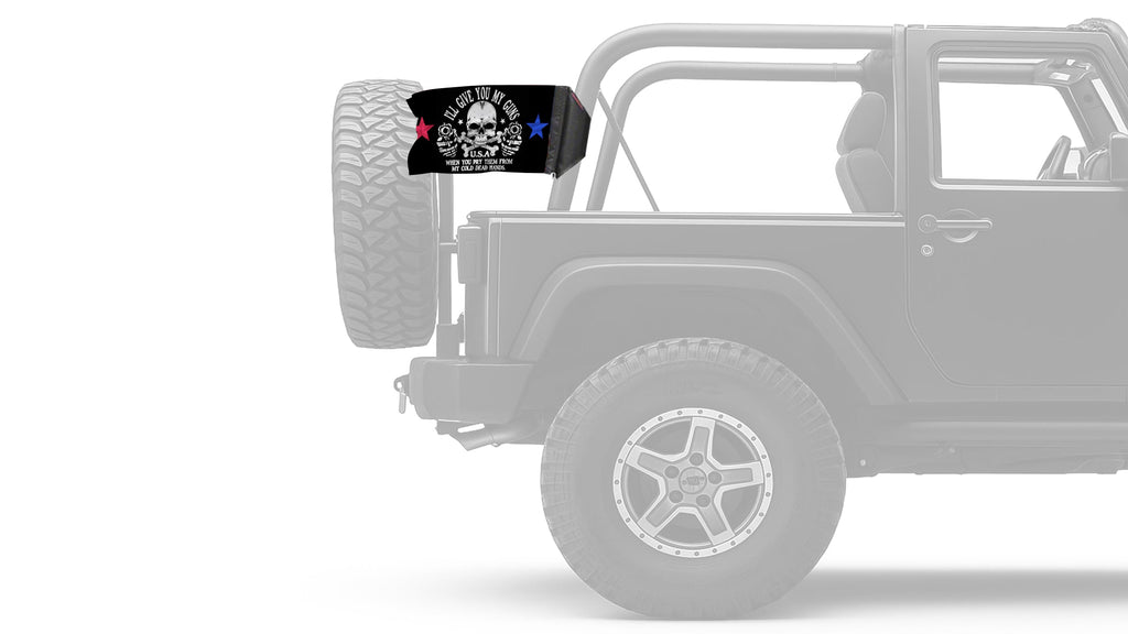 2A We The People 12"x18" Forever Wave Flag for Jeep Wrangler LJ 2003-2006