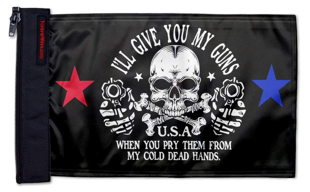 2A We The People 12"x18" Forever Wave Flag for Jeep Wrangler JLU 4-Door 2018-Present