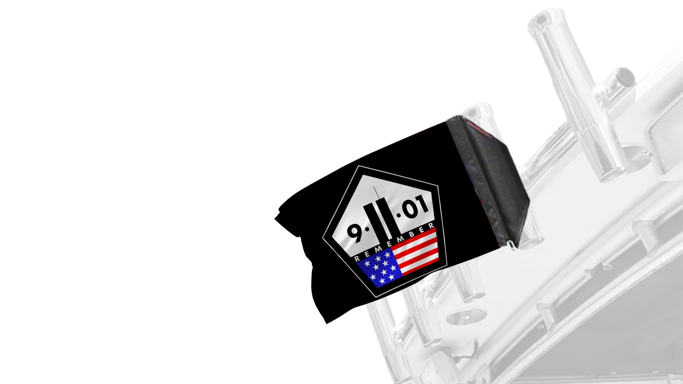 911 Remember 12"x18" Forever Wave Flag