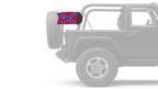 Confederate 12"x18" Forever Wave Flag for Jeep Wrangler CJ-7 and CJ-8 1976-1986