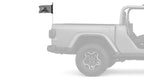 Gadsden Subdued 12"x18" Forever Wave Flag for Jeep Wrangler JLU 4-Door 2018-Present
