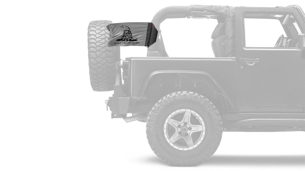 Gadsden Subdued 12"x18" Forever Wave Flag for Jeep Wrangler TJ 1996-2006