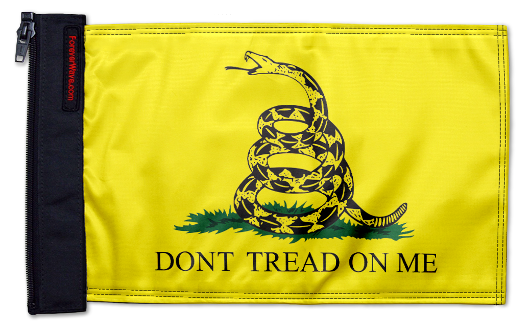 Gadsden "Don't Tread On Me" 12"x18" Forever Wave Flag for Bronco