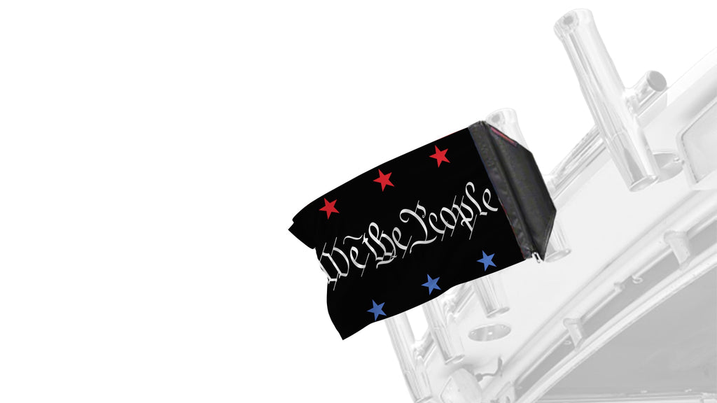 We The People 12"x18" Forever Wave Flag for Boats