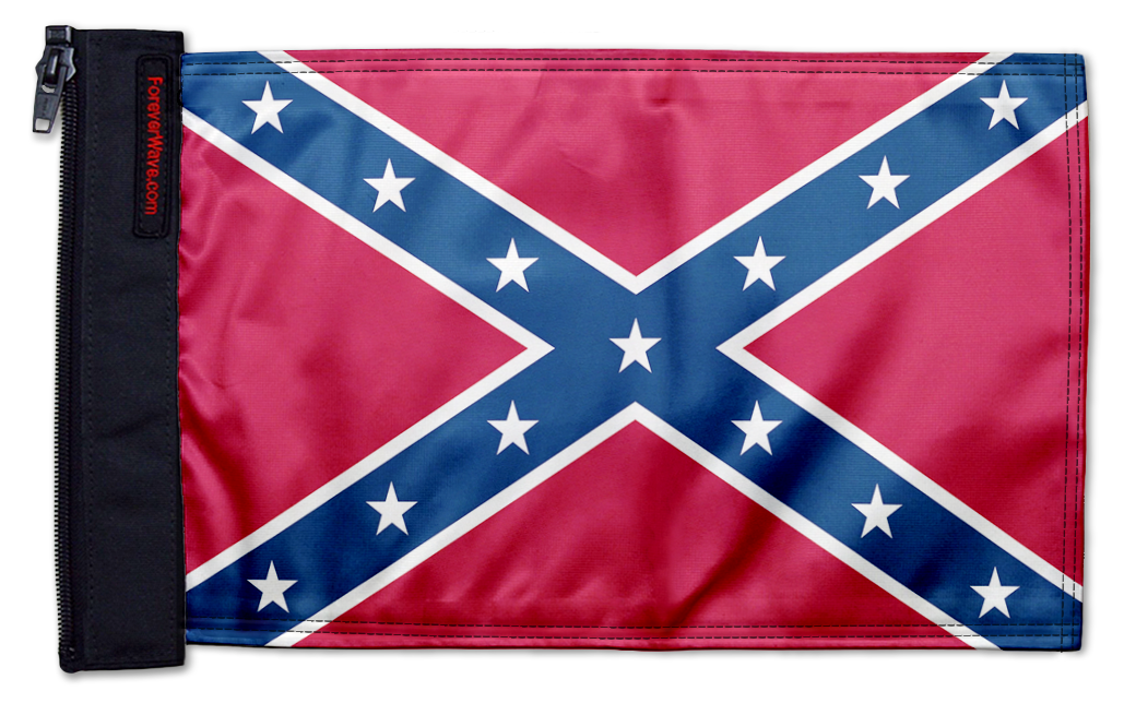 Confederate 12"x18" Forever Wave Flag for Jeep Wrangler CJ-7 and CJ-8 1976-1986