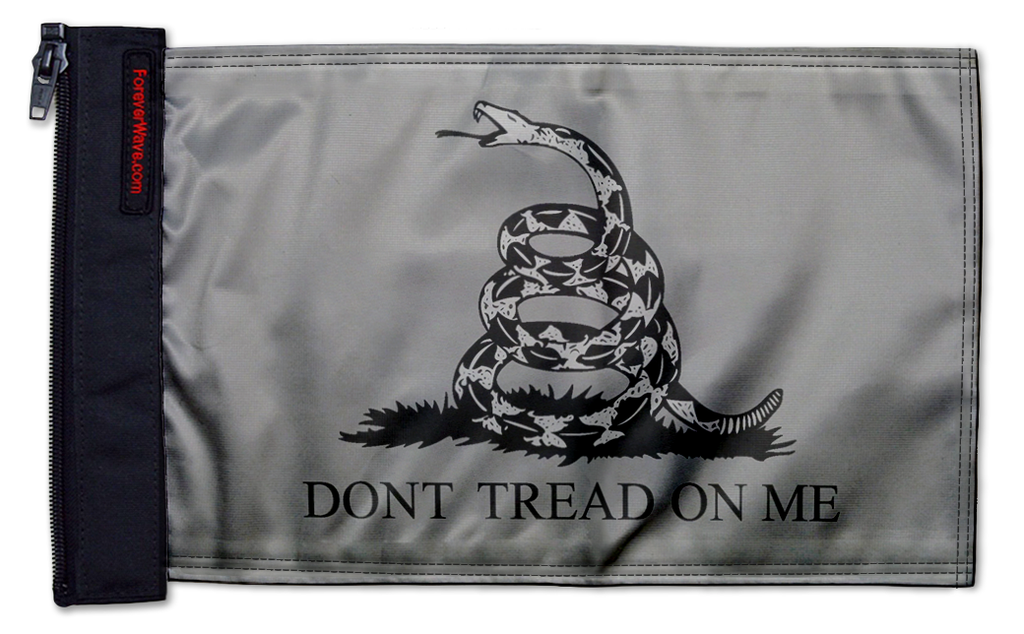 Gadsden Subdued 12"x18" Forever Wave Flag for Jeep Wrangler JLU 4-Door 2018-Present