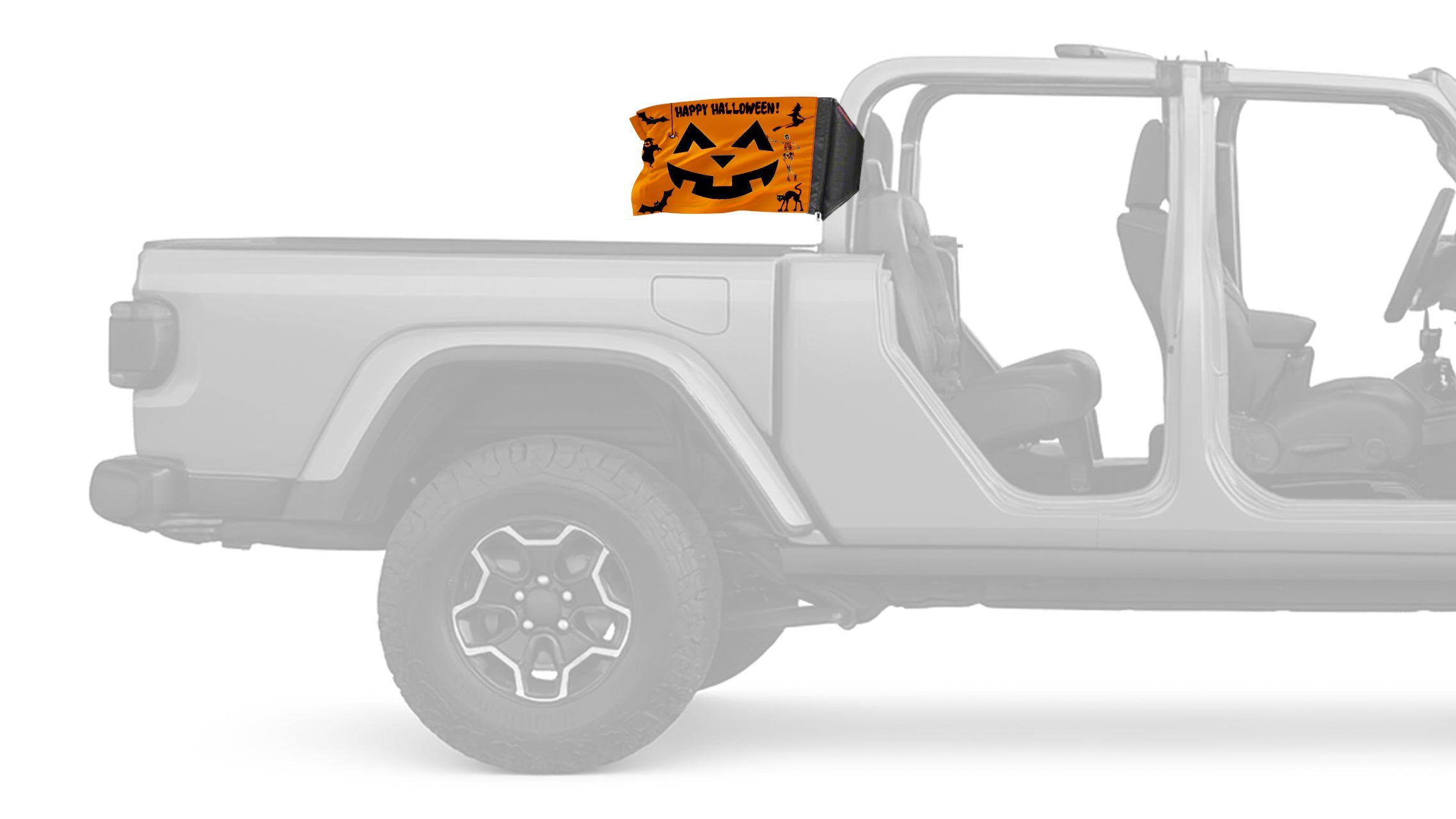 Happy Halloween 12"x18" Forever Wave Flag