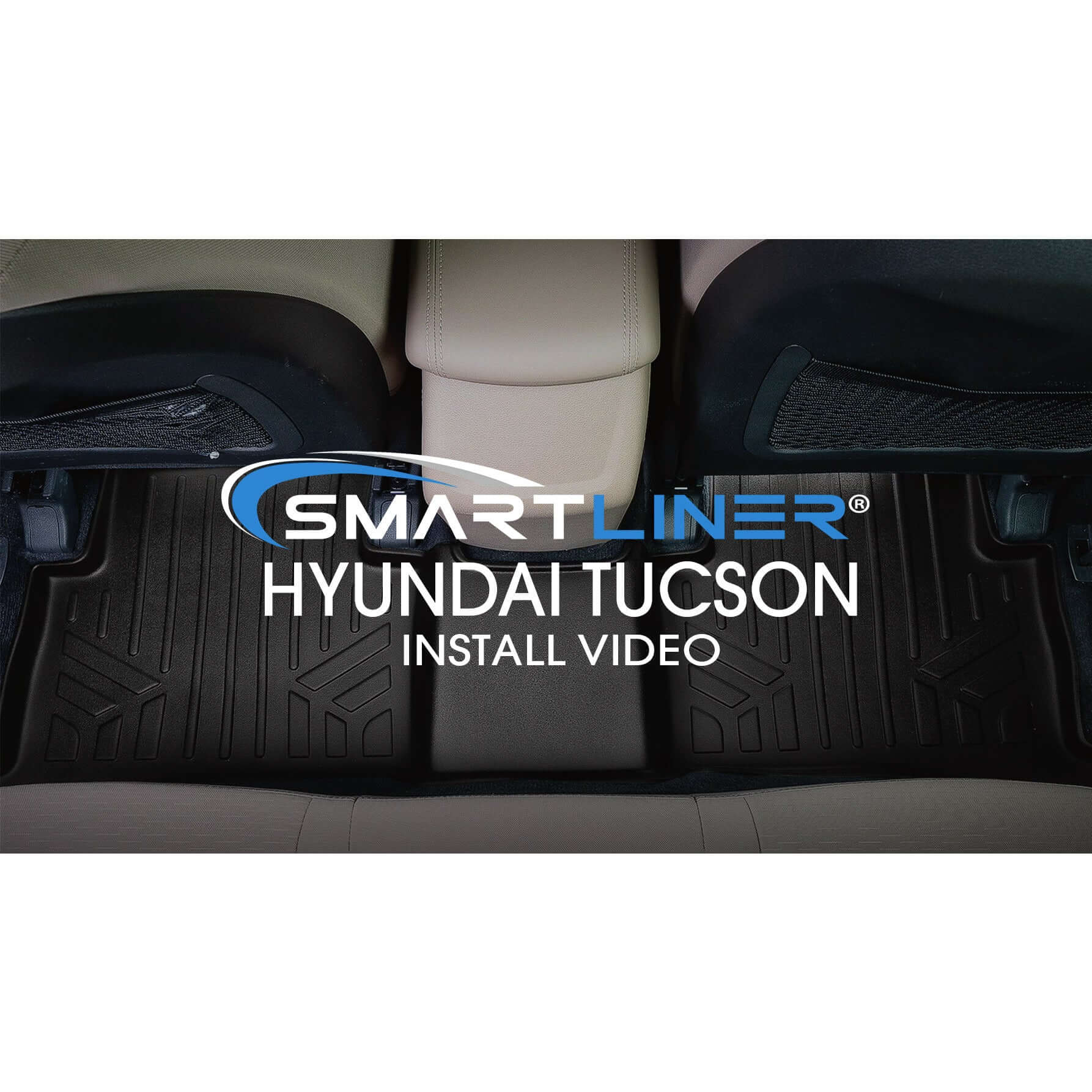 SMARTLINER Custom Fit Floor Liners For Black for 2019-2021 Hyundai Tucson (With hook retention)