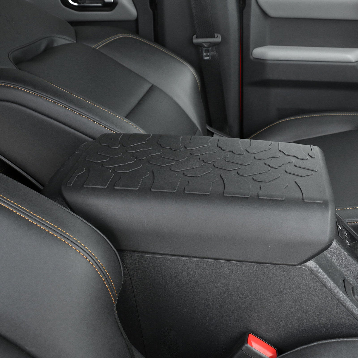 2021-2025 Ford Bronco 2/4 Door Black TPE Center Console Armrest Cover