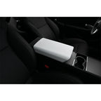 2024-2025 Tesla Model 3 White Center Console Lid Armrest Cover Pad TPE