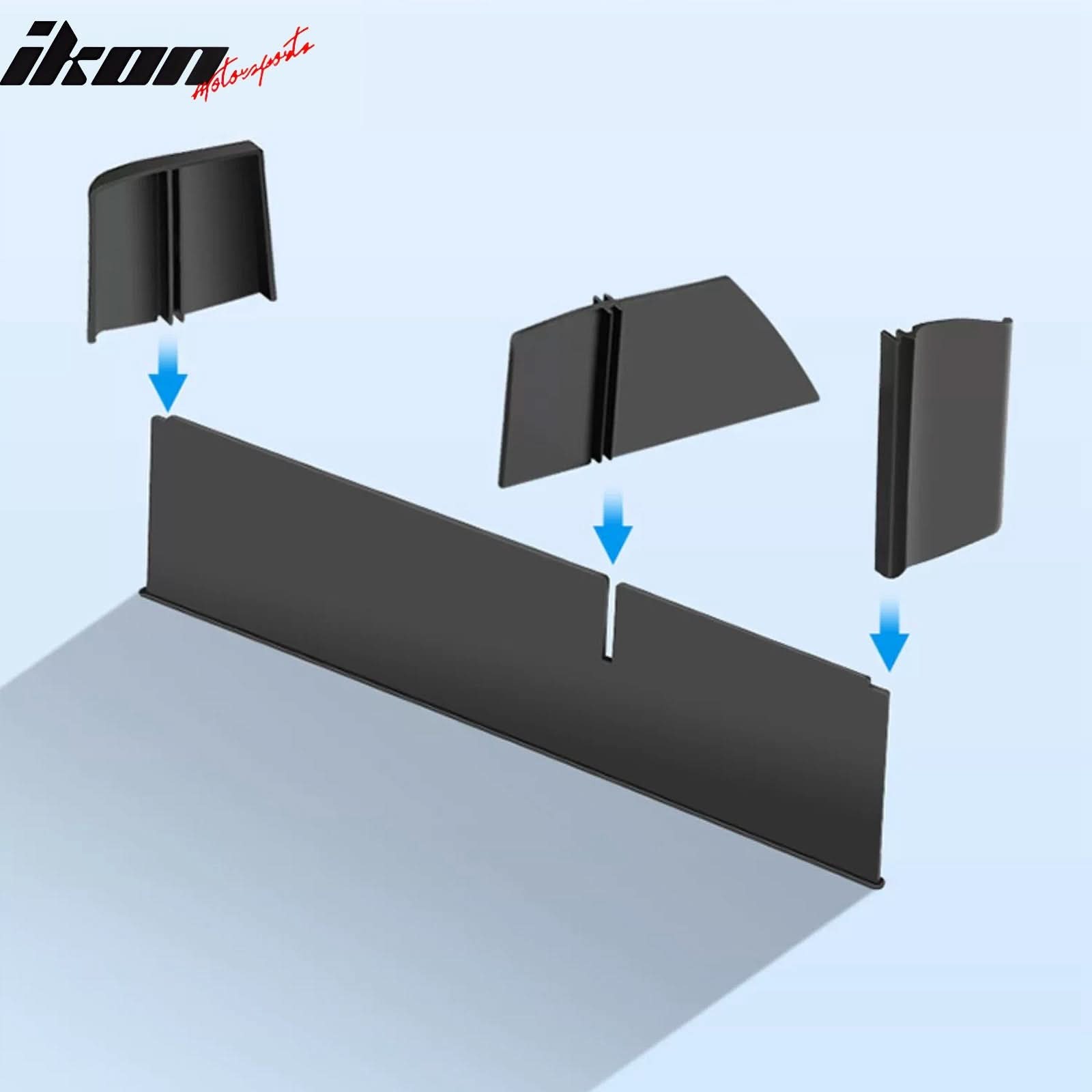 2022-2024 Tesla Model Y Black Glove Compartment Storage Organizer PP