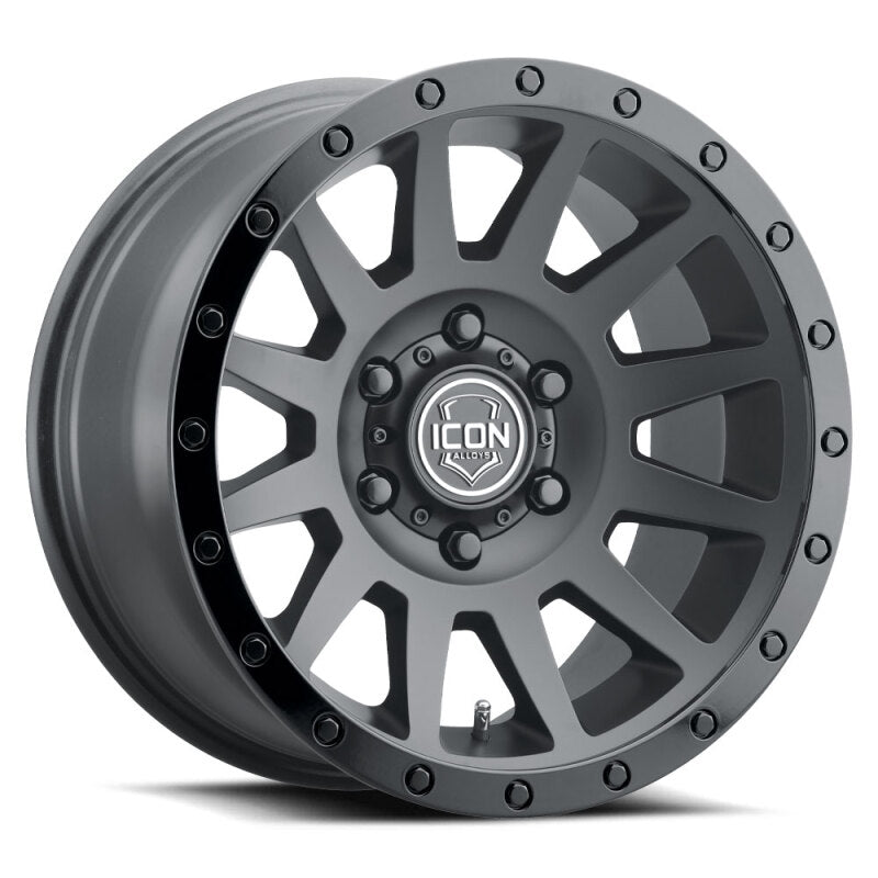 ICON Compression 18x9 6x135 6mm Offset 5.25in BS 87.1mm Double Black Wheel