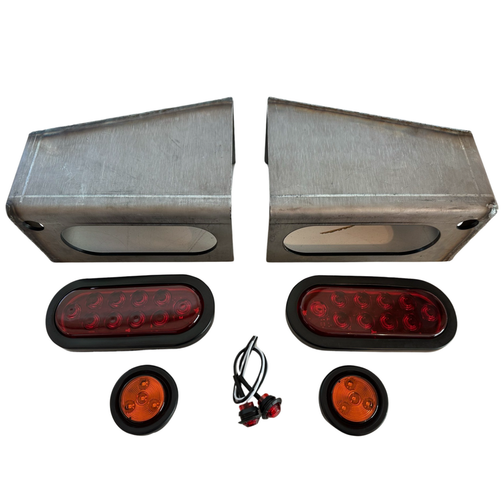 Heavy Duty LED Trailer Tail Light Kit 3/16 Steel By Gatekeeper Off-Road