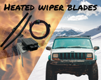 1984-2002 Jeep Cherokee XJ Heated Wiper Blades with Installation Bracket By Gatekeeper Off-Road