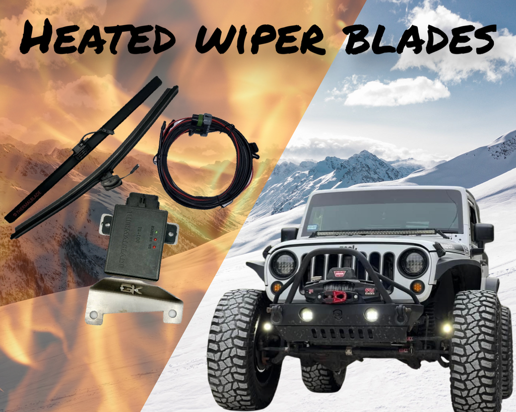 Heated Wiper Blades Kit for Jeep JK Wrangler By Gatekeeper Off-Road