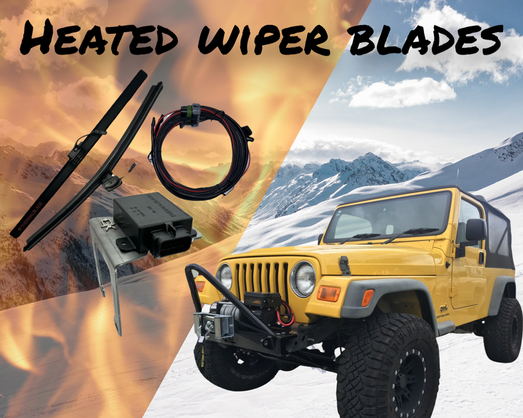 Heated Wiper Blades Kit for Jeep TJ Wrangler (1997-2006) By Gatekeeper Off-Road