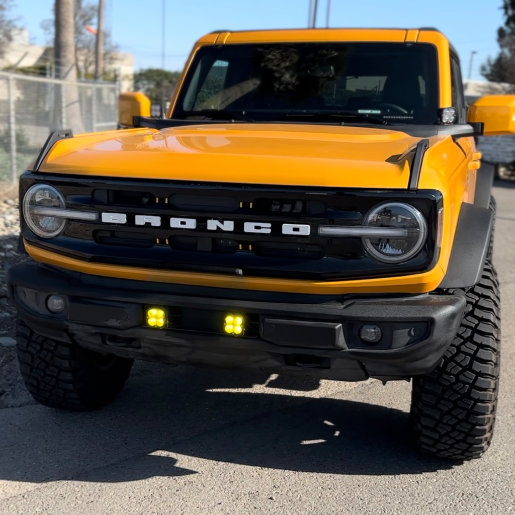 2021-2023+ Ford Bronco Stock Plastic Bumper Dual Light Mount By Gatekeeper Off-Road