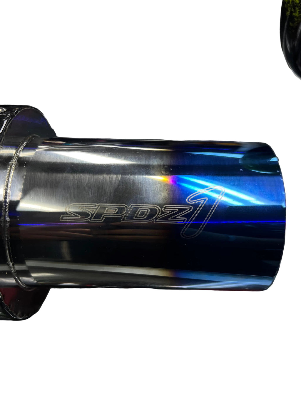SPDZ1 Carbon Series Performance Muffler – 3” Inlet / 4.5” Burnt Tip (No-Weld Design)