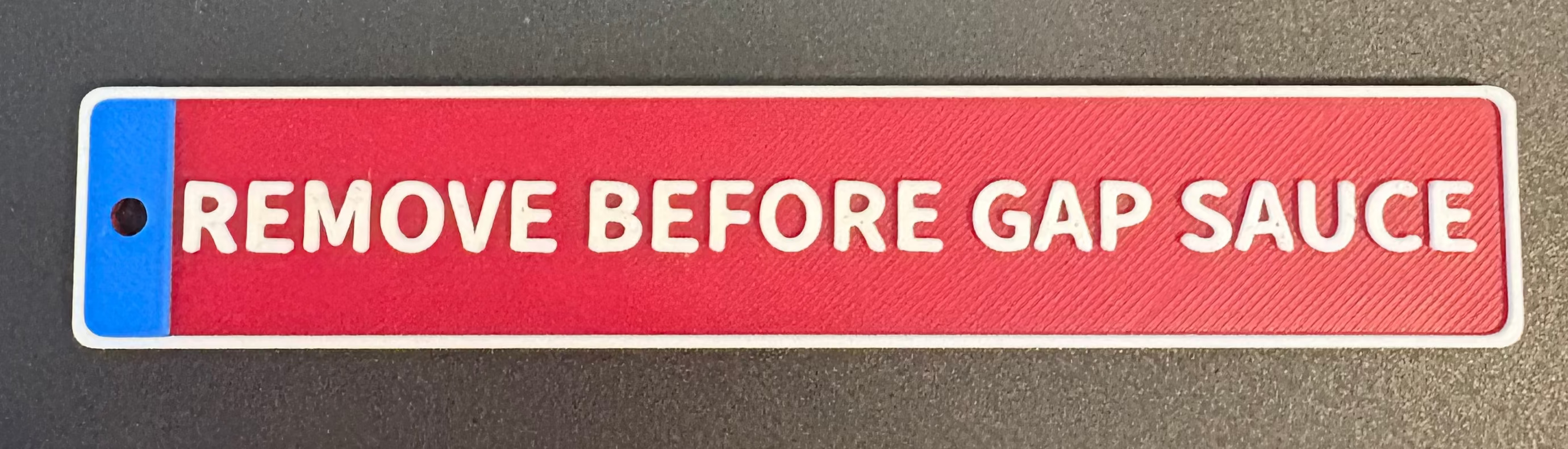 Custom Drag Racing Parachute Tag
