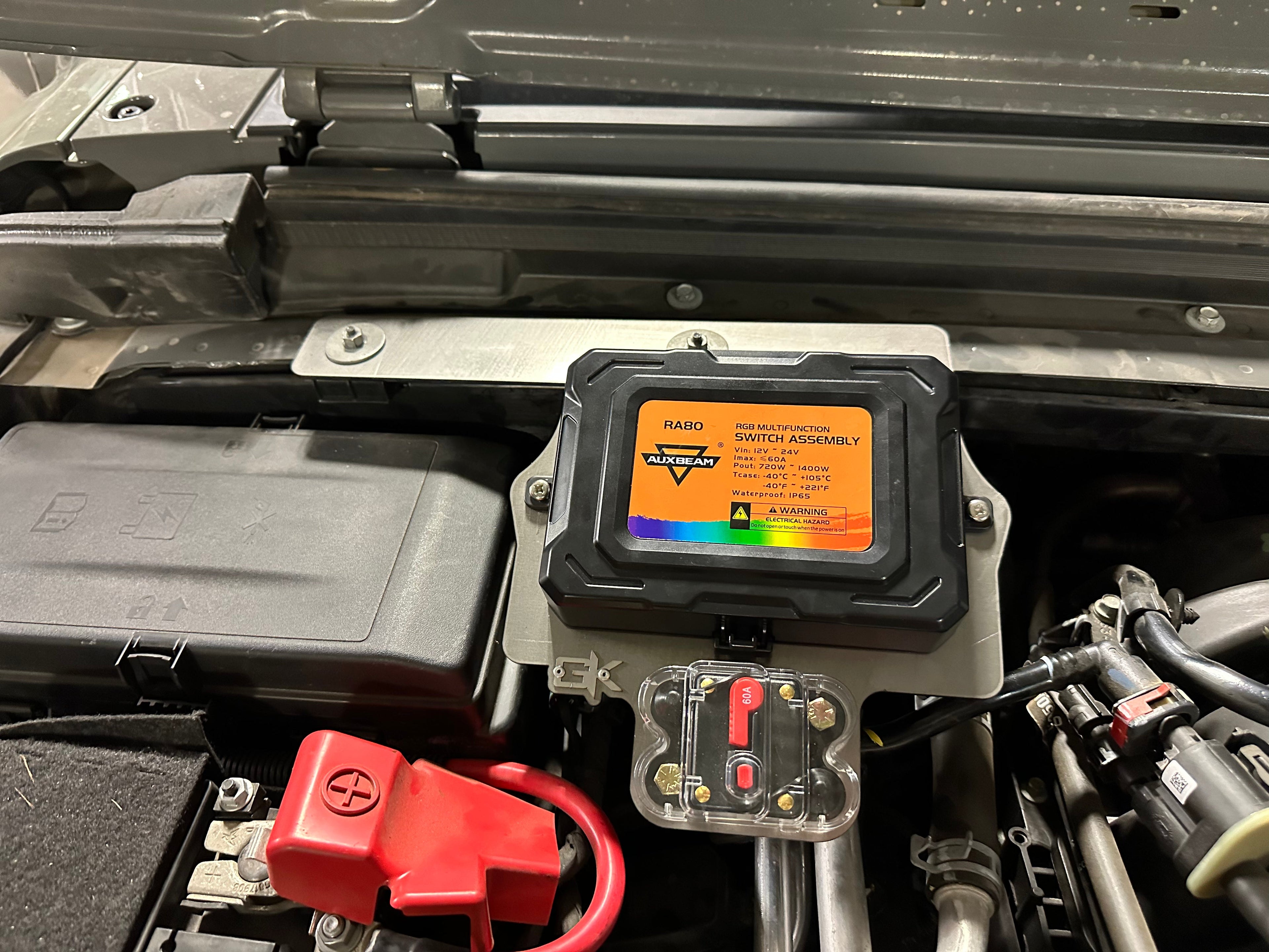 2018+ Jeep JL JT Auxbeam Control Box Mount for Wrangler Gladiator By Gatekeeper Off-Road