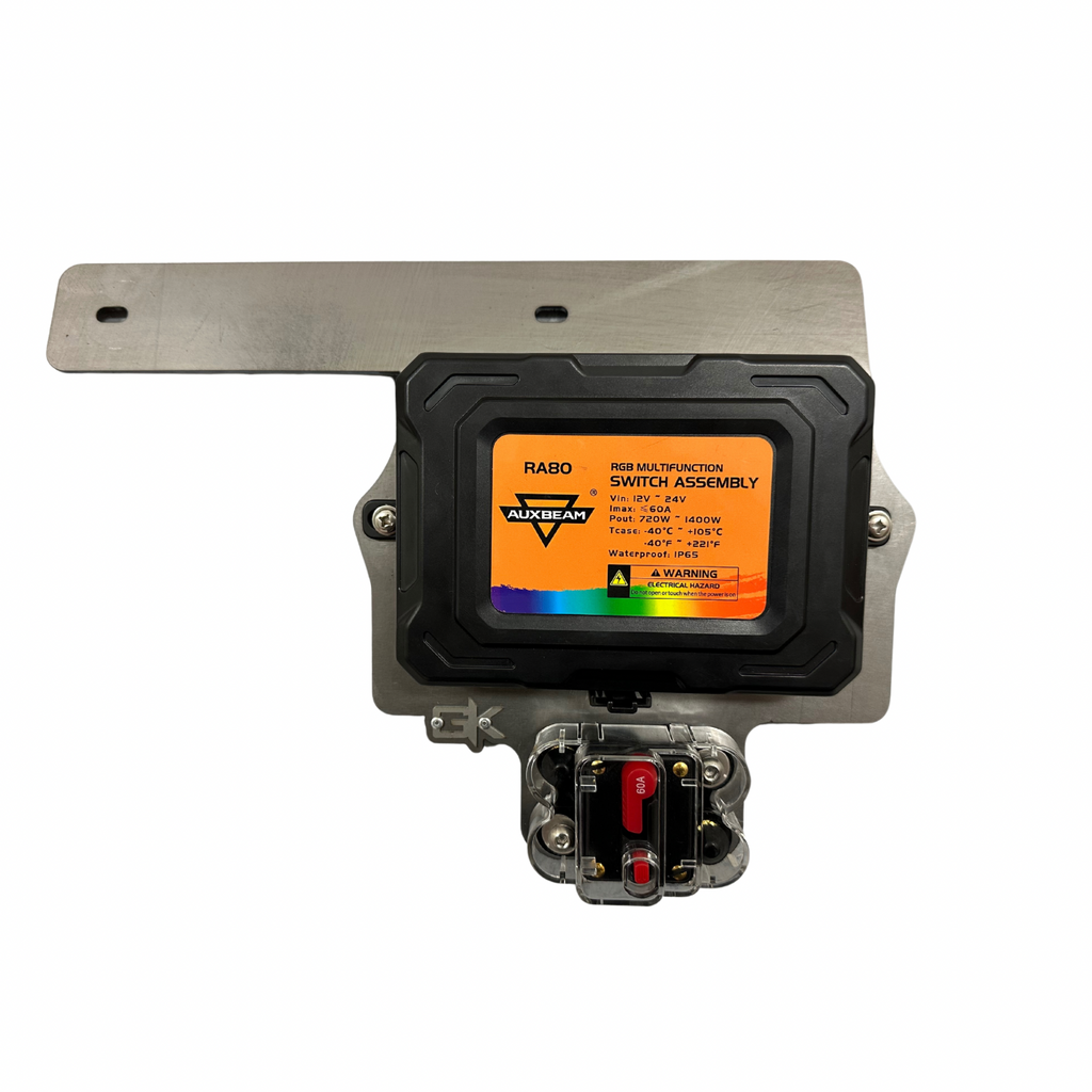 2018+ Jeep JL JT Auxbeam Control Box Mount for Wrangler Gladiator By Gatekeeper Off-Road