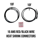 16 AWG "2 Lead" Wire Extension Kit (Red/Black) By Gatekeeper Off-Road