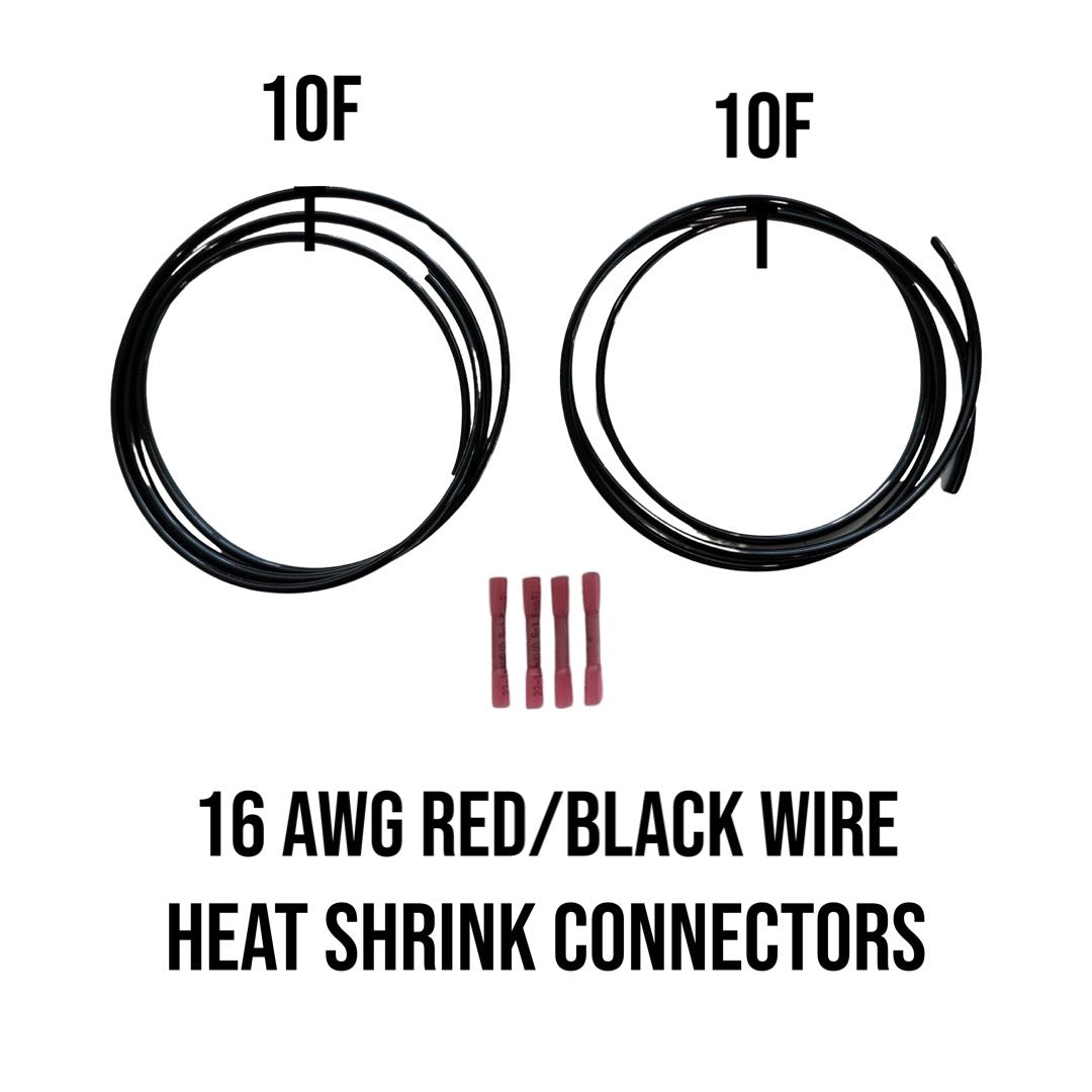 16 AWG "2 Lead" Wire Extension Kit (Red/Black) By Gatekeeper Off-Road
