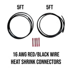 16 AWG "2 Lead" Wire Extension Kit (Red/Black) By Gatekeeper Off-Road