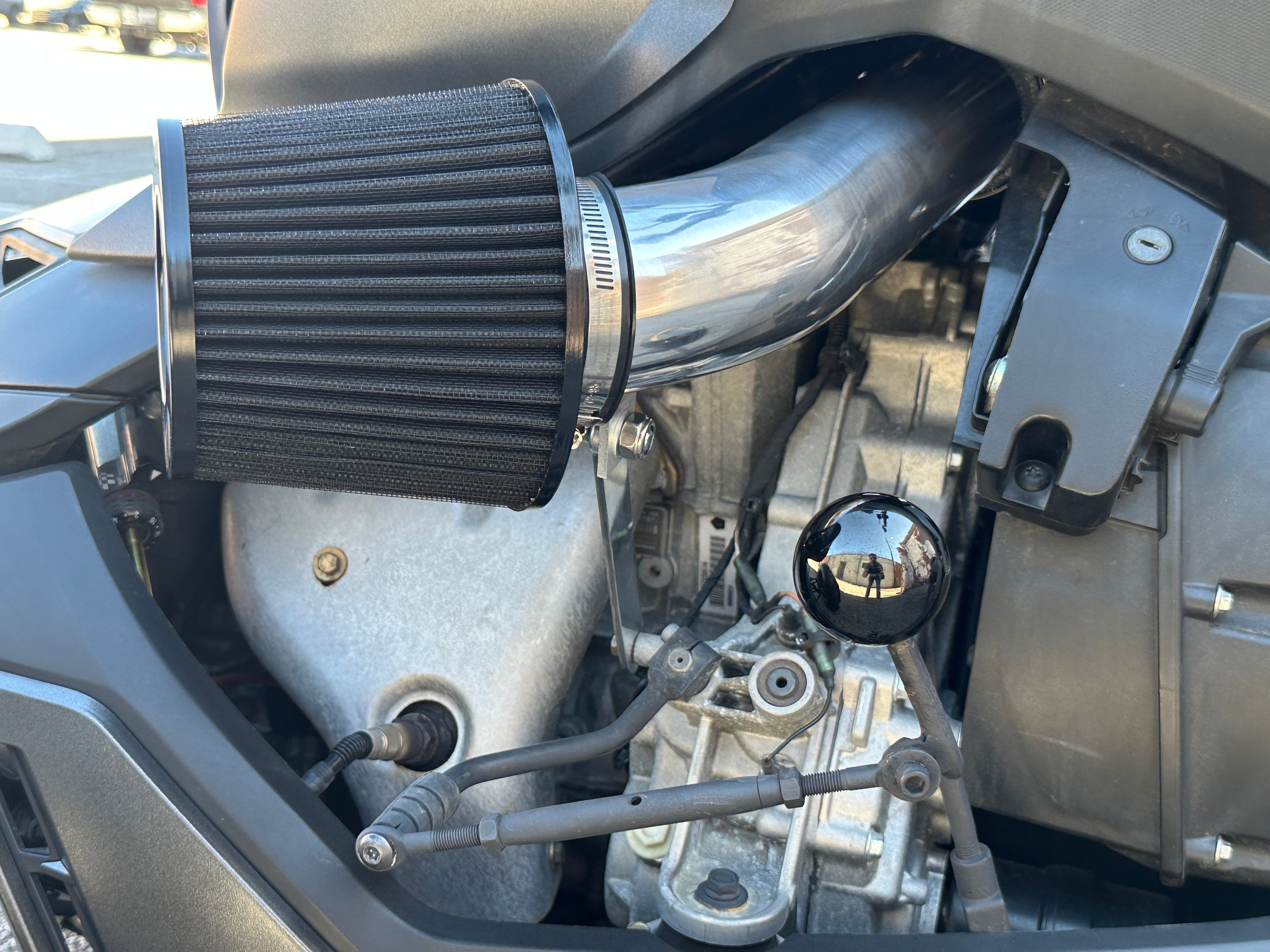 Can am Ryker cool air intake kit filter included.  left side by RLS Exhaust