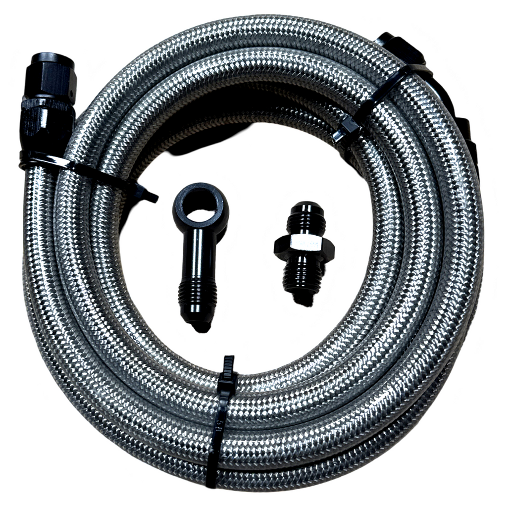 92-95 Civic 2dr Coupe Replacement Stainless Steel Fuel Feed Line Tank to Filter - Bull Boost Performance