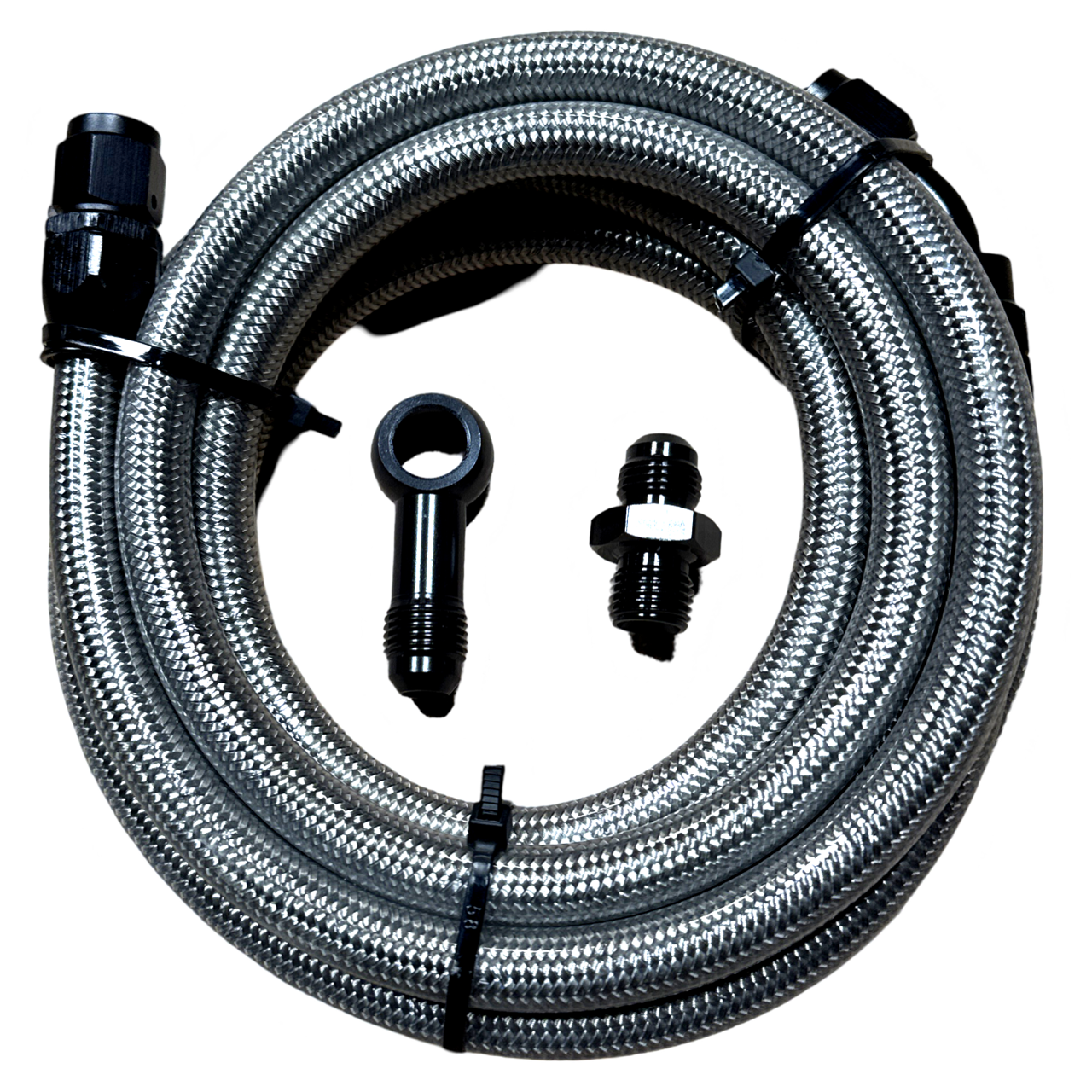 92-95 Civic 2dr Coupe Replacement Stainless Steel Fuel Feed Line Tank to Filter - Bull Boost Performance