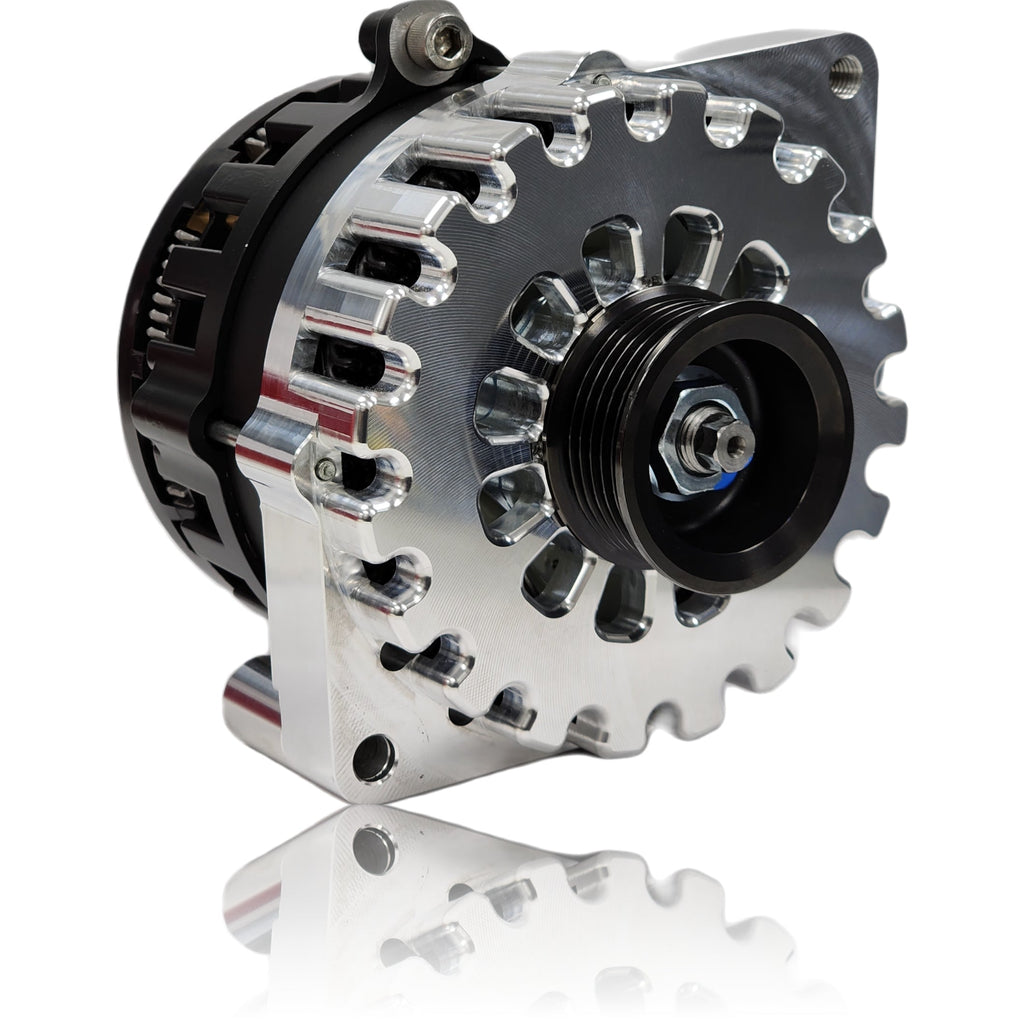 Mechman 250 Amp Alternator for Camaro / Impala / Caprice 1994 - 1996 5.7L (LT1) 3.8L - Machined Billet finish