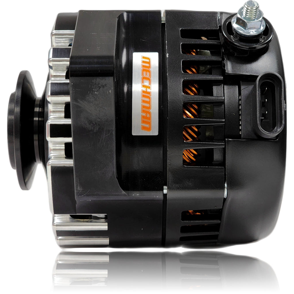 S Series Billet 170a racing alt - Early Ford - Black