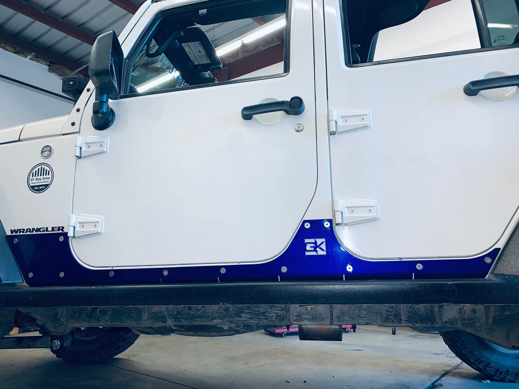 Gauntlet Series Rocker Guards for Jeep JK Wrangler By Gatekeeper Off-Road