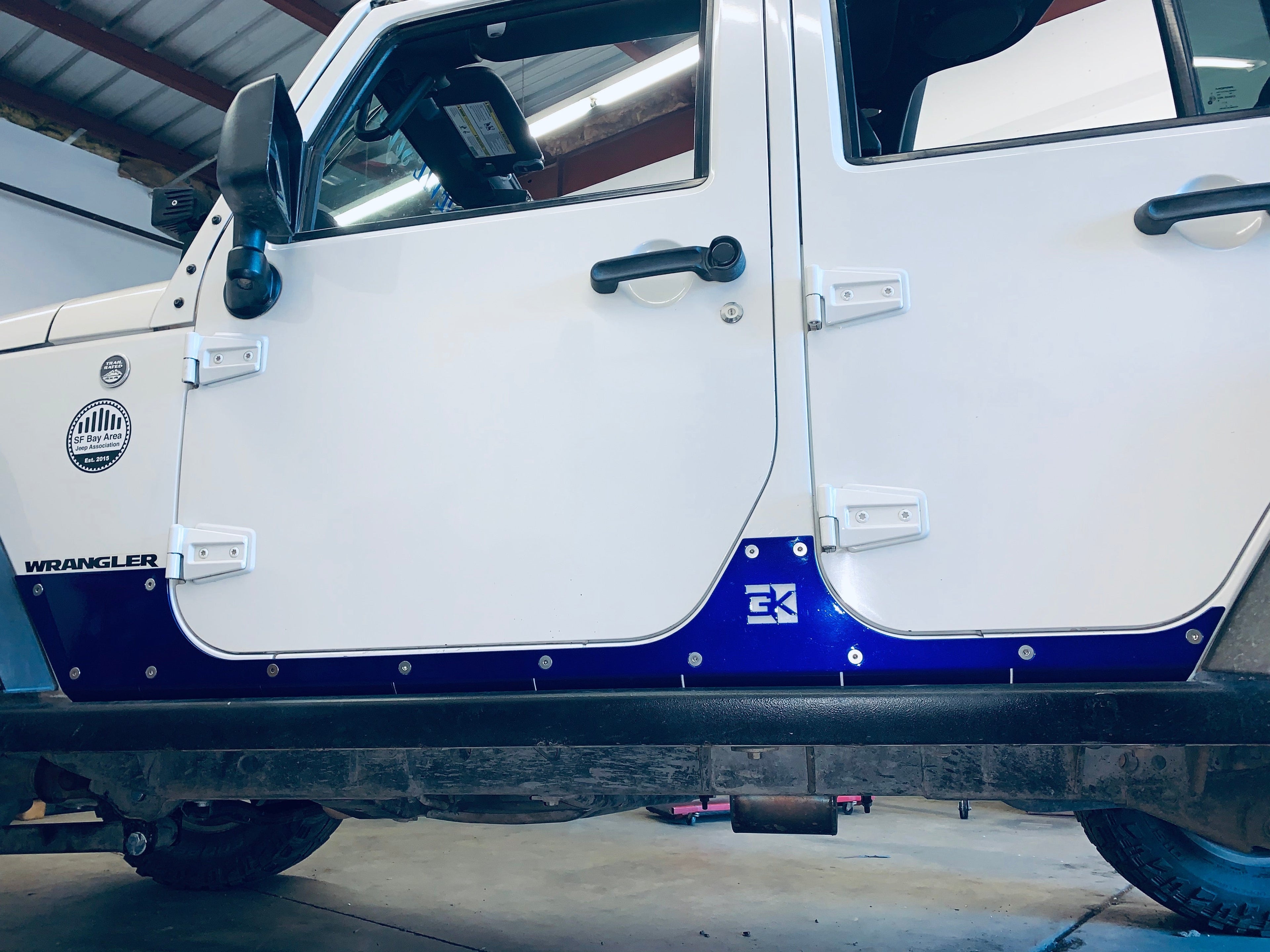 Gauntlet Series Rocker Guards for Jeep JK Wrangler By Gatekeeper Off-Road