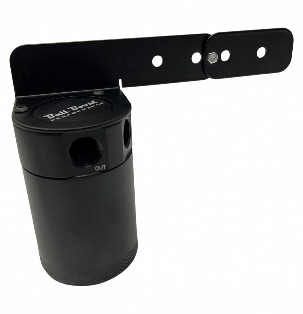 Universal Performance Oil Catch Can 2 Port -10AN + Mounting Bracket Kit Turbo V2 - Bull Boost Performance